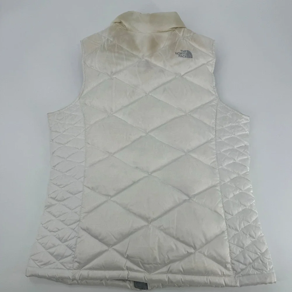 The North Face Kids XL (18) White 550 Down Puffer Vest Sleeveless‎ Jacket